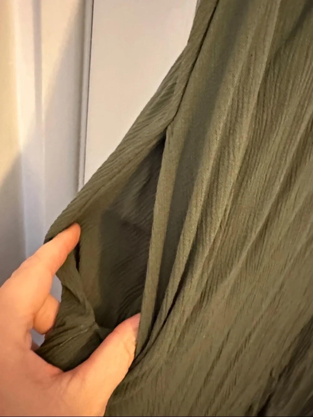 Treasure & Bond Olive Green Maxi Slip Dress - Picture 5 of 5